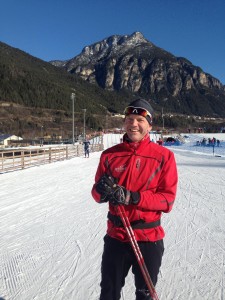 Advokat Christian Lundin på ski
